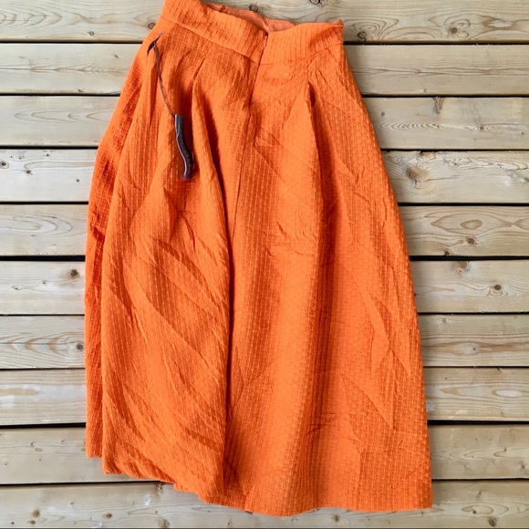 NWT Eva Mendes New York & Company orange Skirt  XS - Picture 2 of 6